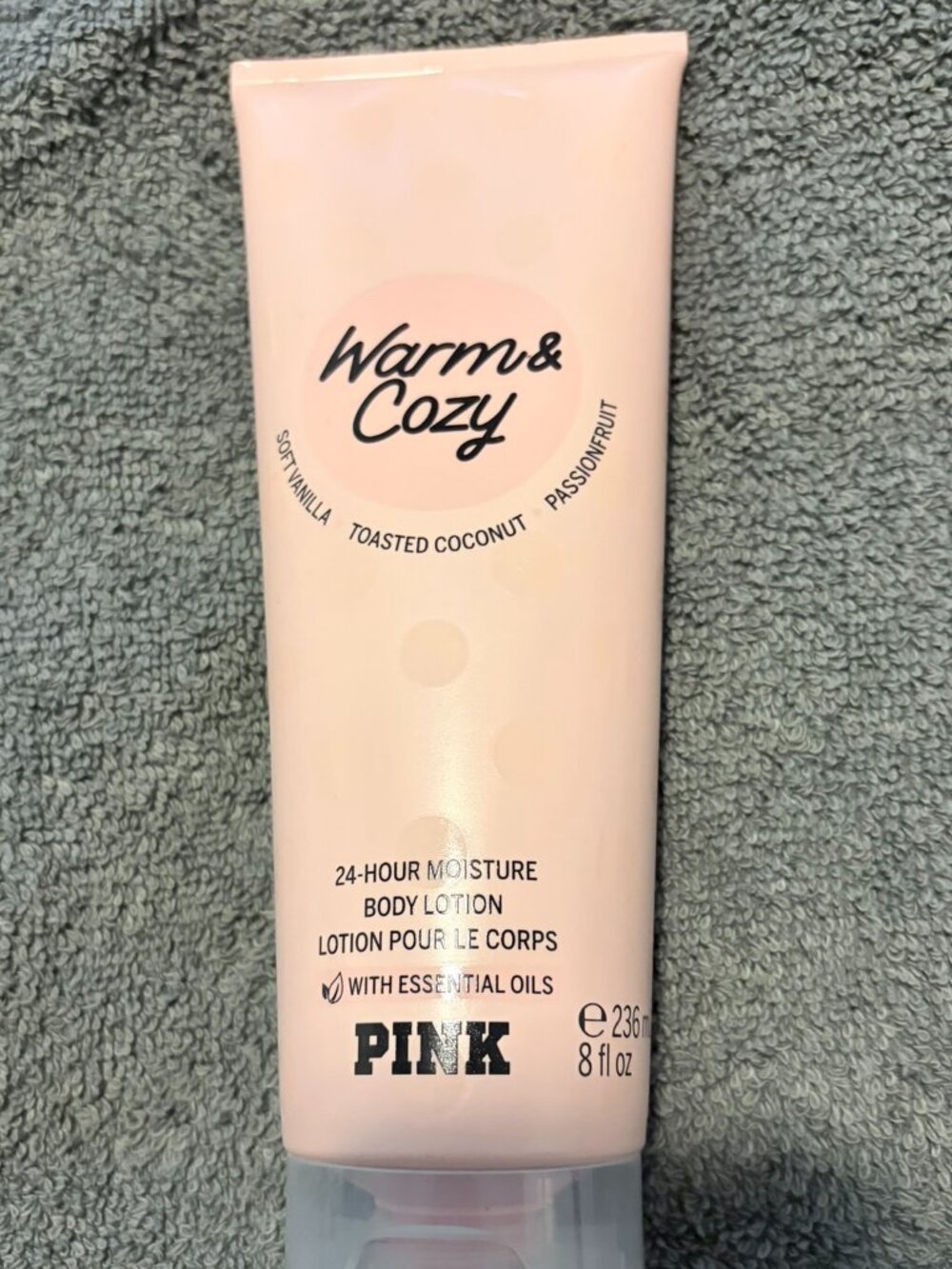 PINK Victoria's Secret Warm & Cozy 24 Hour Moisture Body Lotion